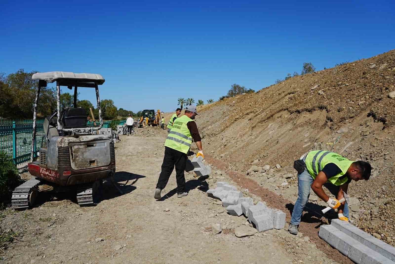 Alaçam sedde çevre düzenlemesinde sona doğru
