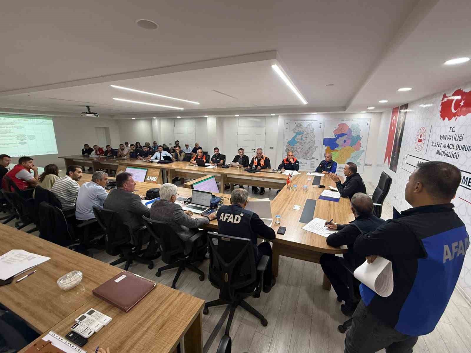 Van’da afete hazırlık tatbikatı yapıldı