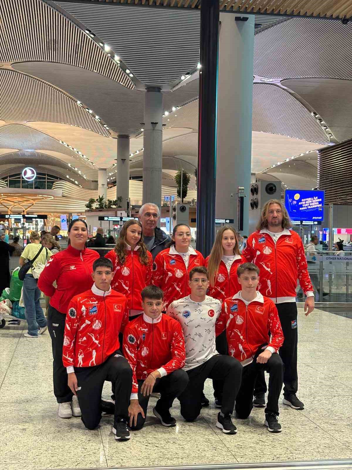 T&uuml;rkiye Sualtı Sporları Federasyonu sporcuları, Mısır ve İspanya&rsquo;da başarı hedefliyor
