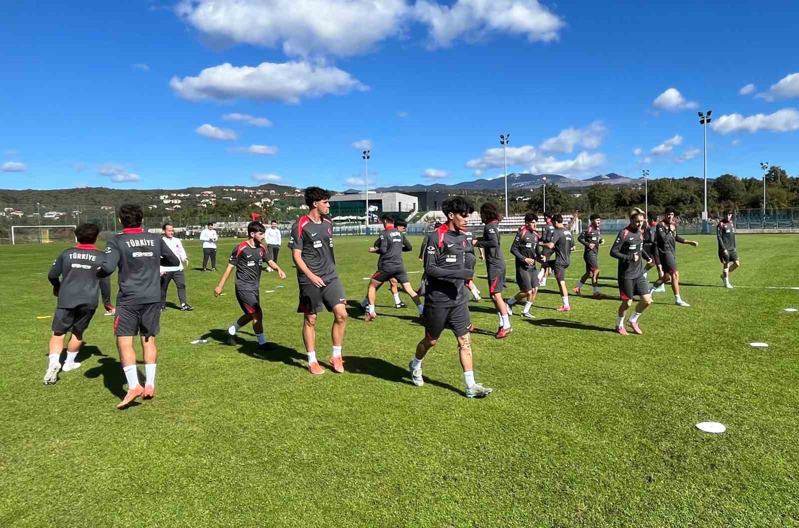 U19 Milli Takımı, Danimarka maçı hazırlıklarına Hırvatistan’da başladı