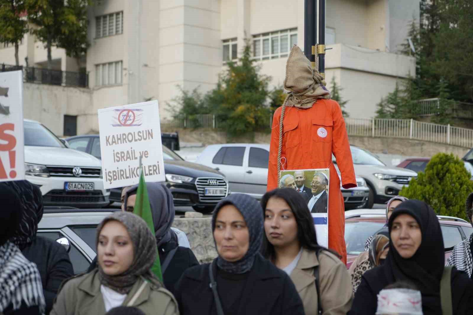 Gümüşhane’de Gazze’ye destek eylemi