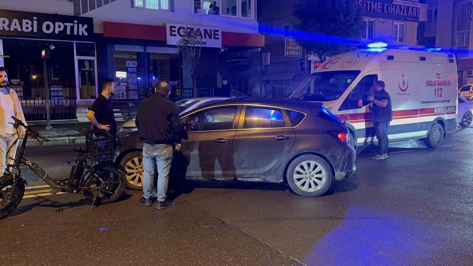 Darıca’da otomobil ile elektrikli bisiklet çarpıştı: 1 yaralı