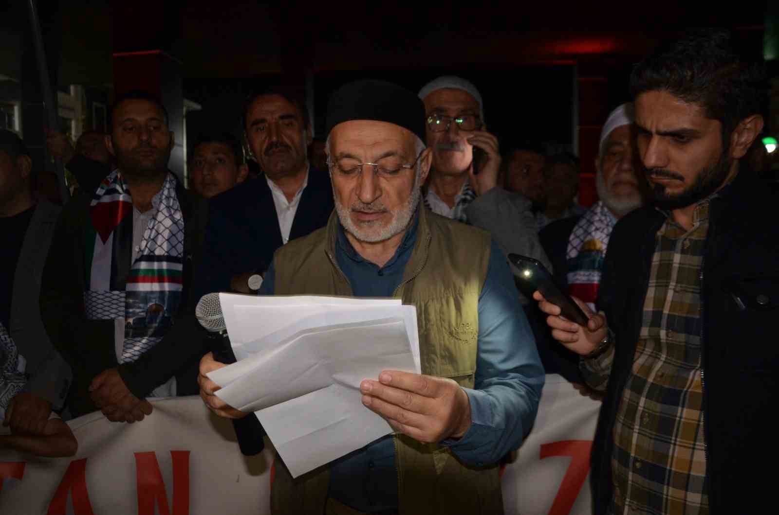 Muş’ta binlerce kişiden Gazze’ye destek gösterisi