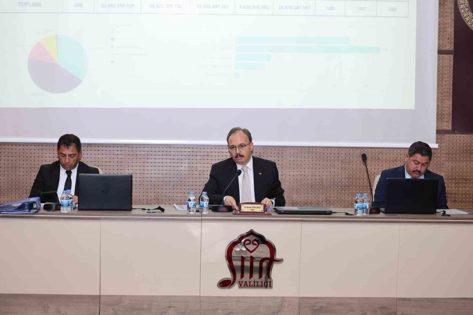 Siirt’te 4. dönem il koordinasyon ve taşkın koruma toplantıları gerçekleştirildi