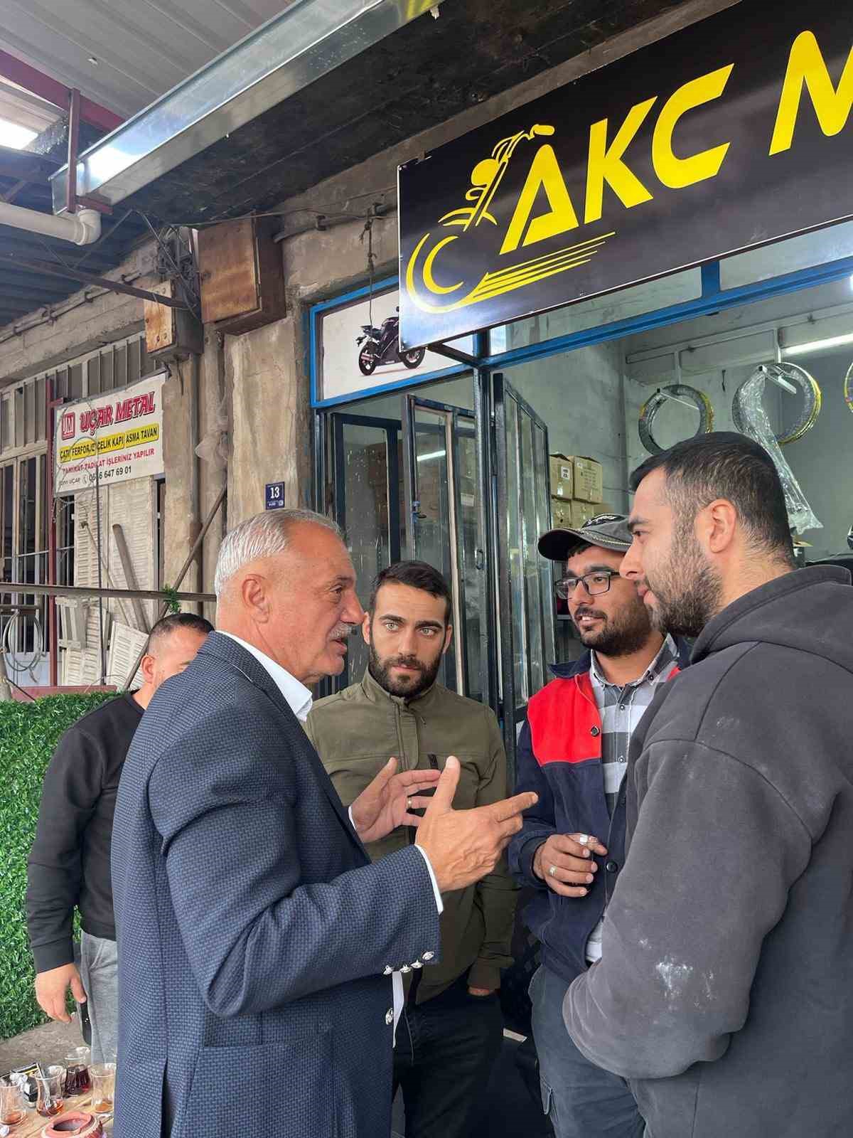 Başkan Yıldırımkaya sanayi esnafıyla buluştu