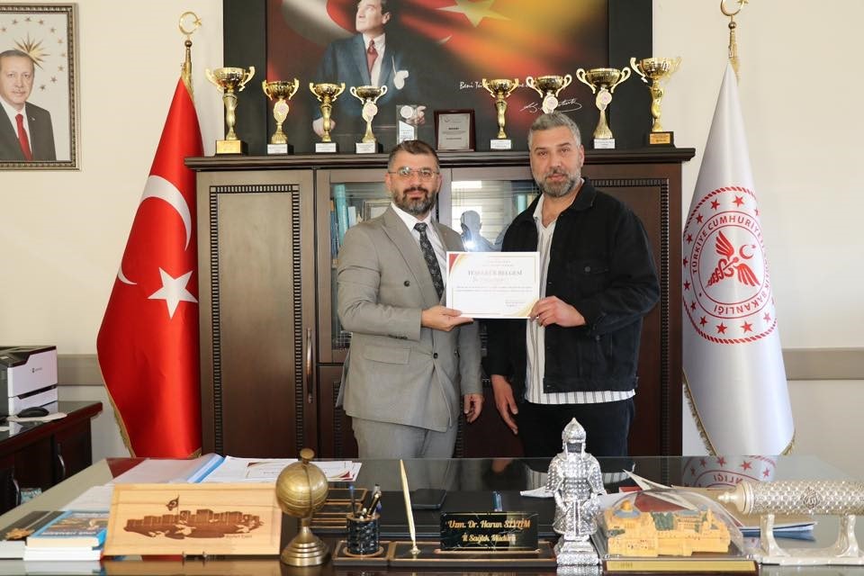 Bayburt’ta 178 köye sağlık hizmeti götüren saha ekibine teşekkür belgesi verildi
