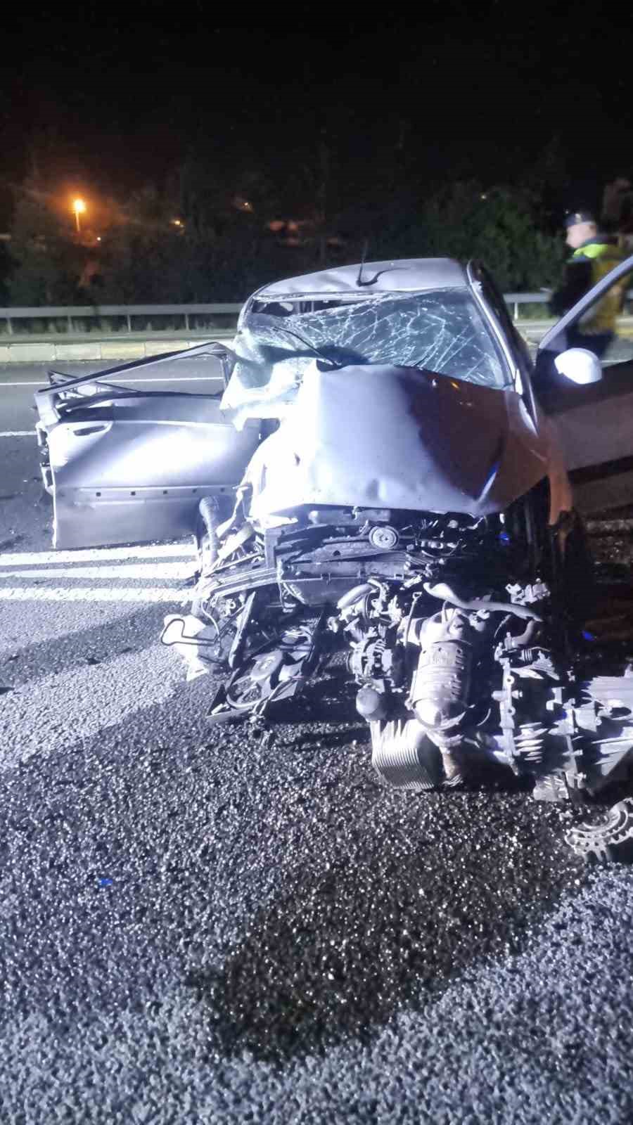 Konya’da yolcu otobüsü ile otomobil çarpıştı: 2 yaralı