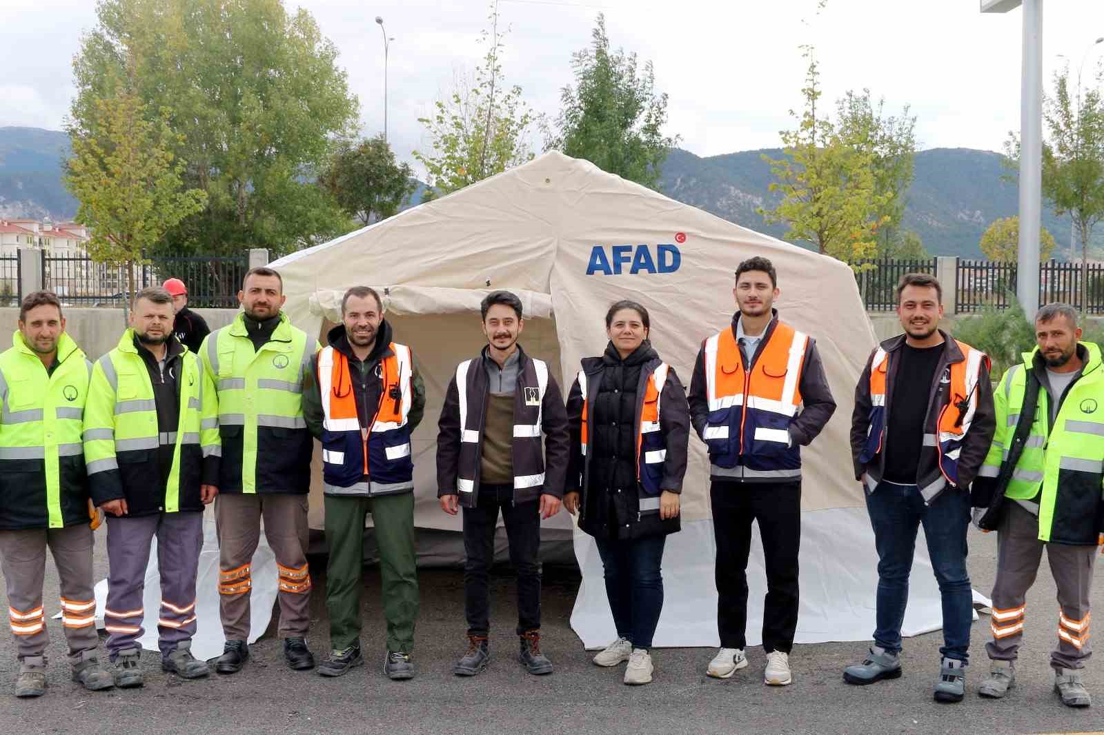 KOSB arama kurtarma ekibi, AFAD tatbikatında aktif görev üstlendi

