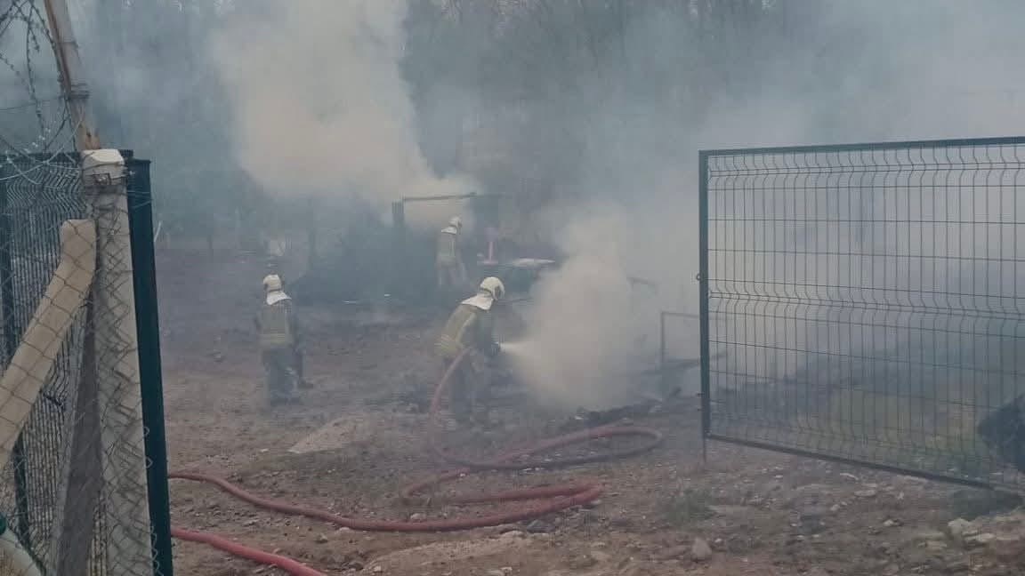 Güdül’de hobi bahçesinde çıkan yangın söndürüldü