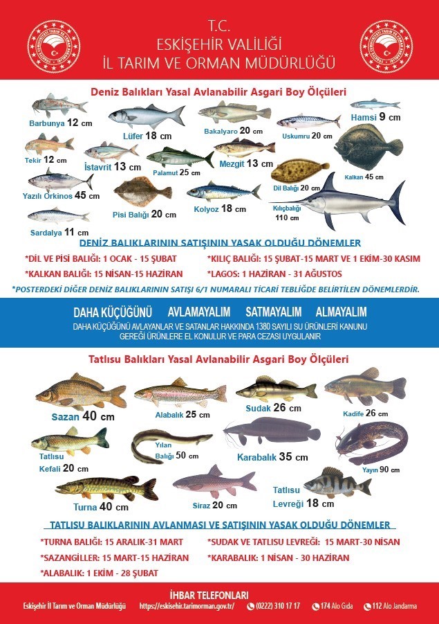 Balıkçılıkta yasal sınırlamalar duyuruldu