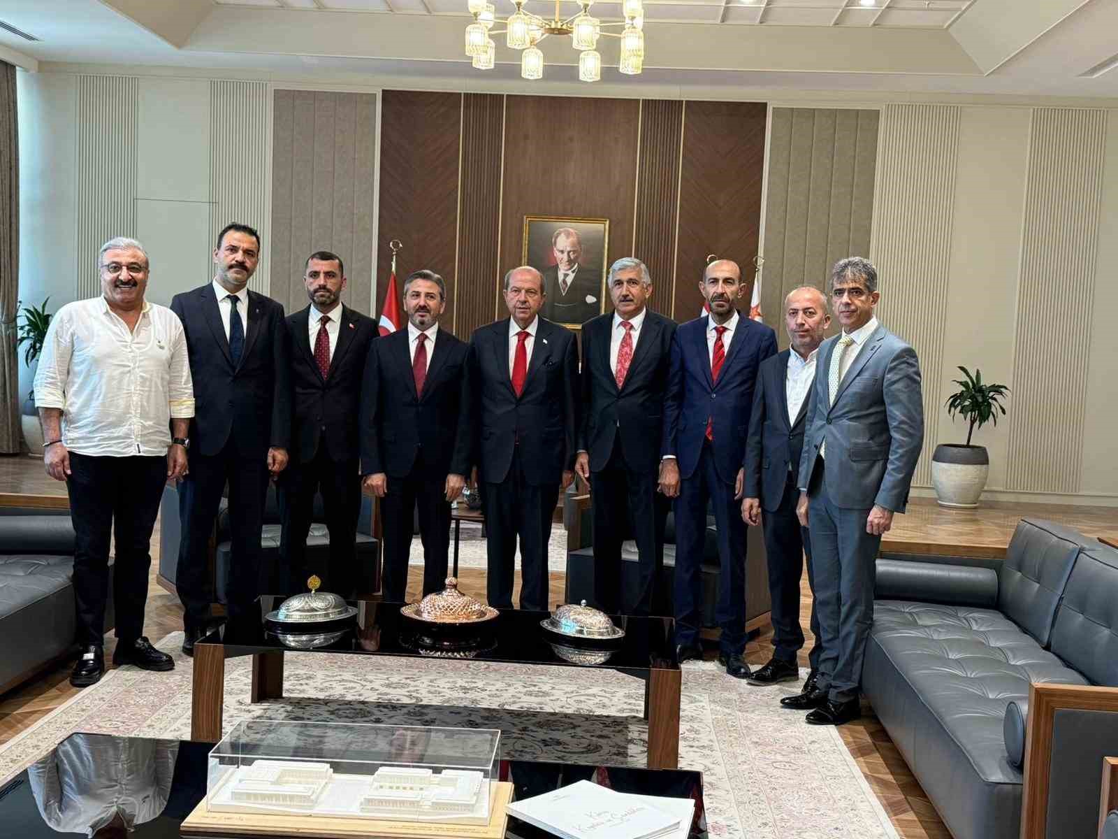 Başkan Hallaç’tan KKTC Cumhurbaşkanı Ersin Tatar’a ziyaret
