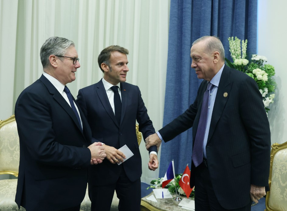 Cumhurbaşkanı Erdoğan'dan Fransa, İngiltere, İtalya ve Katar liderleriyle toplantı