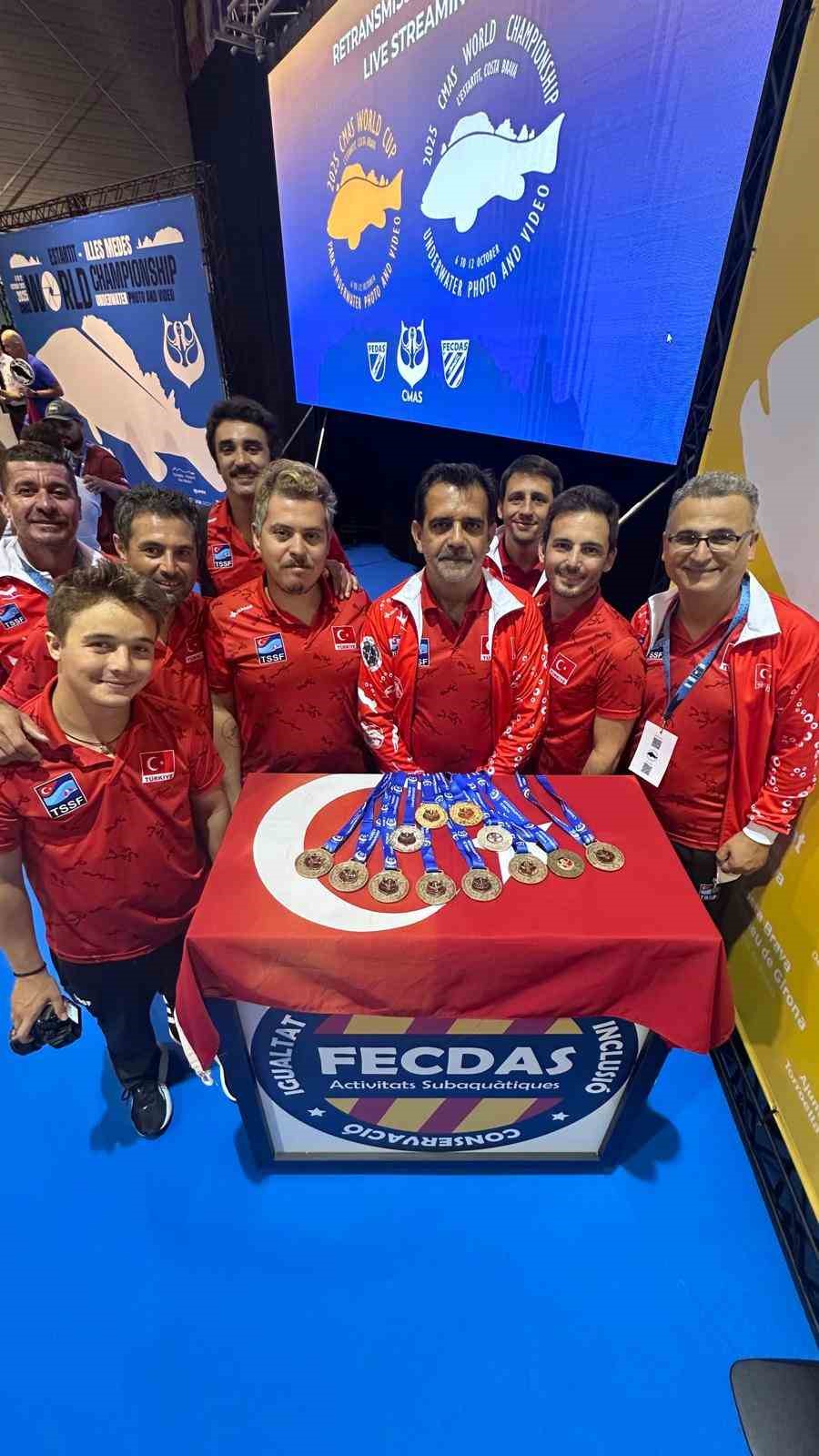 Erkan Balk’ın da olduğu Milli Takım, sualtı görüntülemede dünya şampiyonu