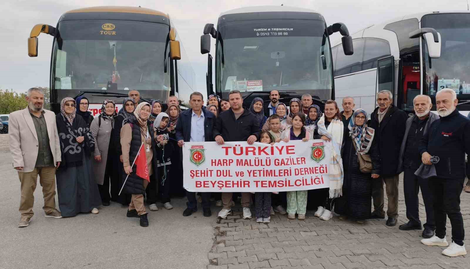 Beyşehirli şehit yakınları ve gaziler ecdatla buluştu

