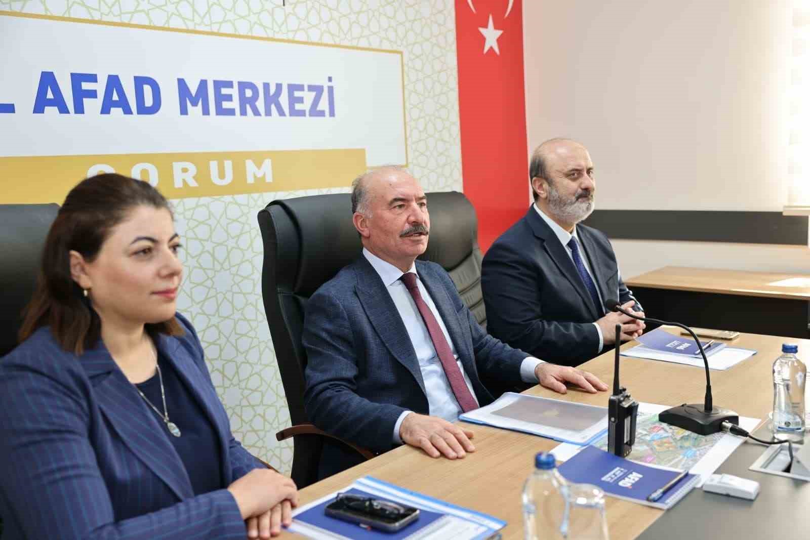 Çorum’da gerçeğini aratmayan yangın ve tahliye tatbikatı