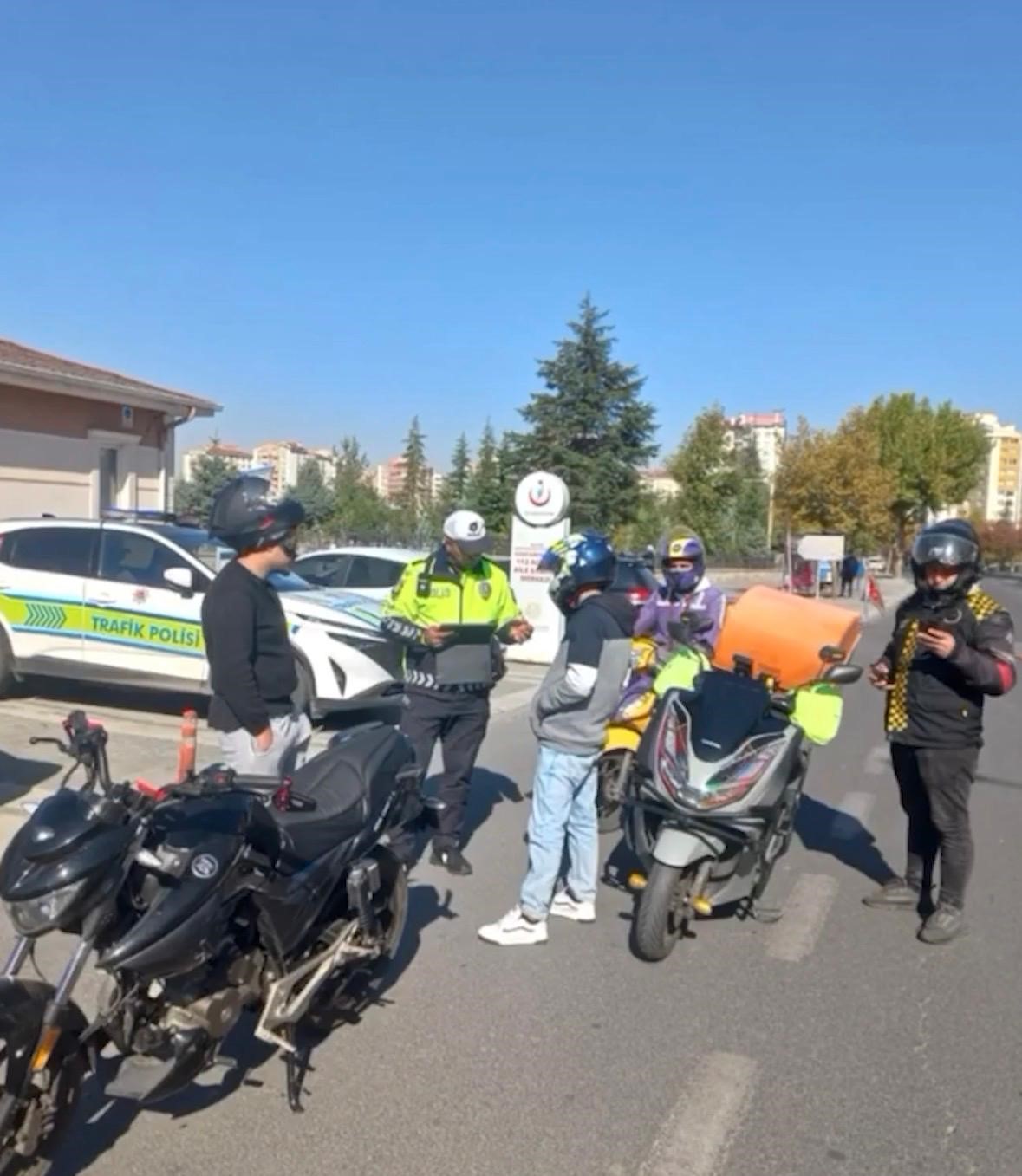Kayseri&rsquo;de 356 motosiklet sorgulandı: 7 ara&ccedil; trafikten men edildi
