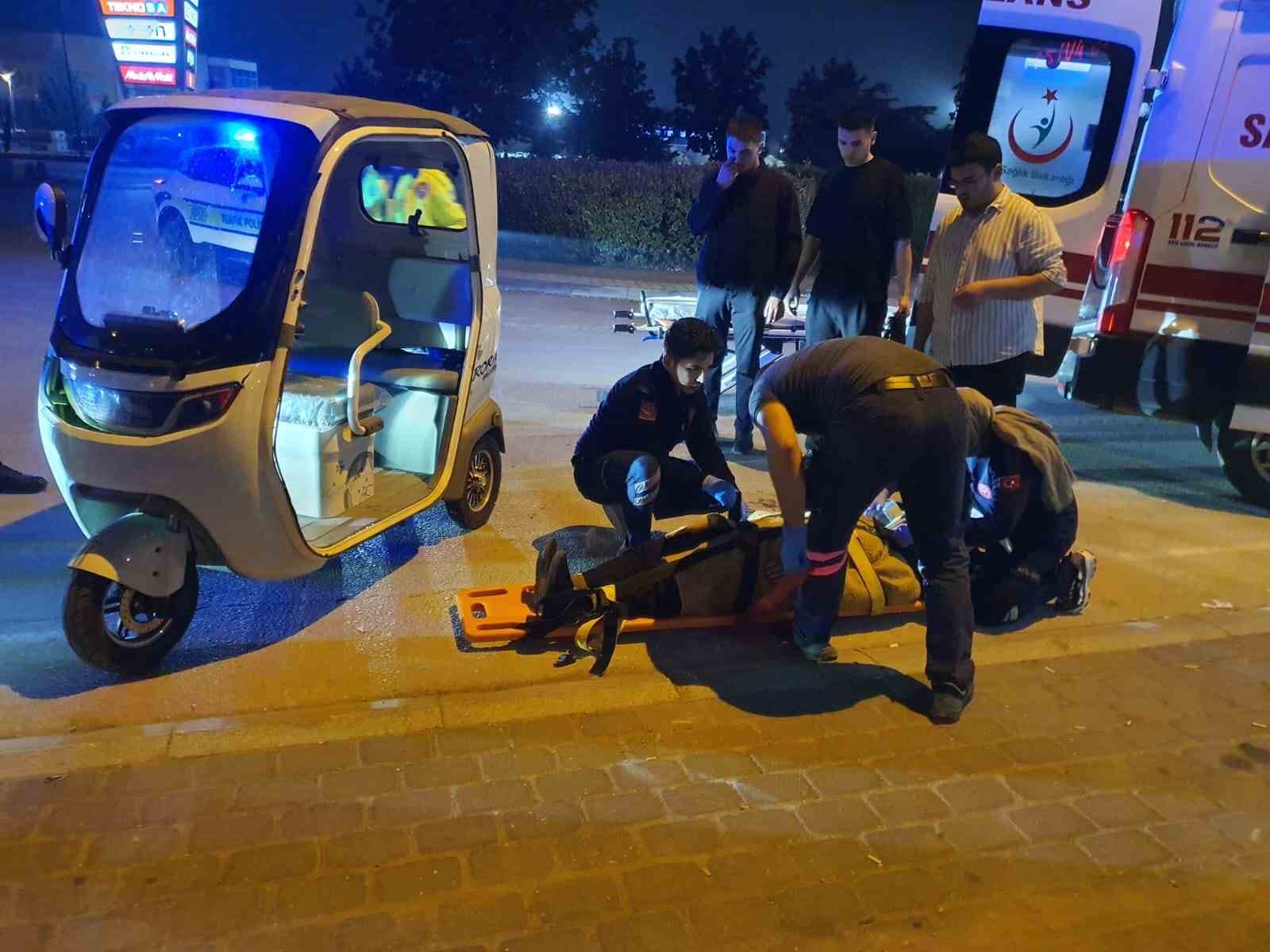 Takla atan elektrikli treeporterde 1 kişi yaralandı
