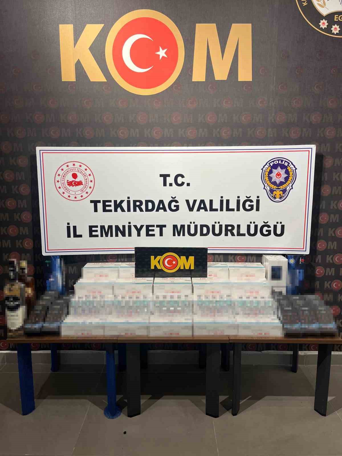 Tekirdağ’da kaçakçılığa geçit yok: 20 şüpheli hakkında işlem başlatıldı