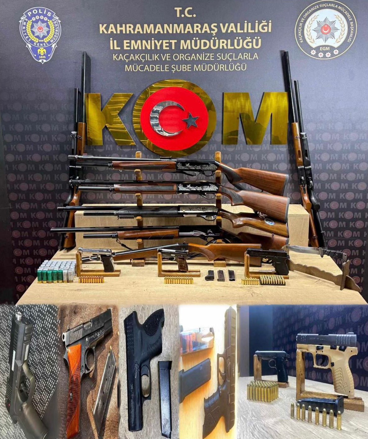 Kahramanmaraş&rsquo;ta silah ka&ccedil;ak&ccedil;ılığı operasyonu: 7 tutuklama
