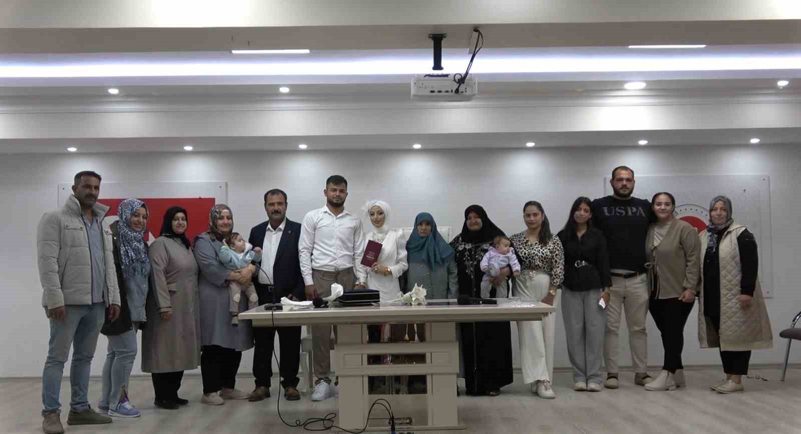 Kilis’te "İki İnsan Bir Hayat" projesi kapsamında nikah töreni gerçekleşti