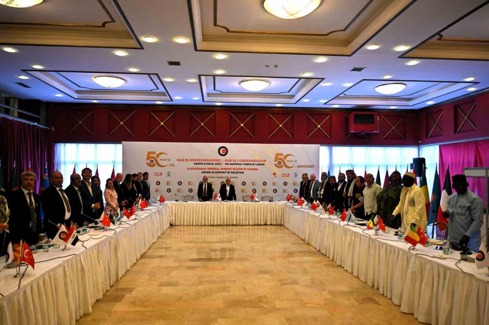 HAK-İŞ Başkanı Arslan: "HAK-İŞ, Filistin ve Gazze’de yapılan katliamlara ve soykırıma karşı net bir tavır ortaya koymuştur"