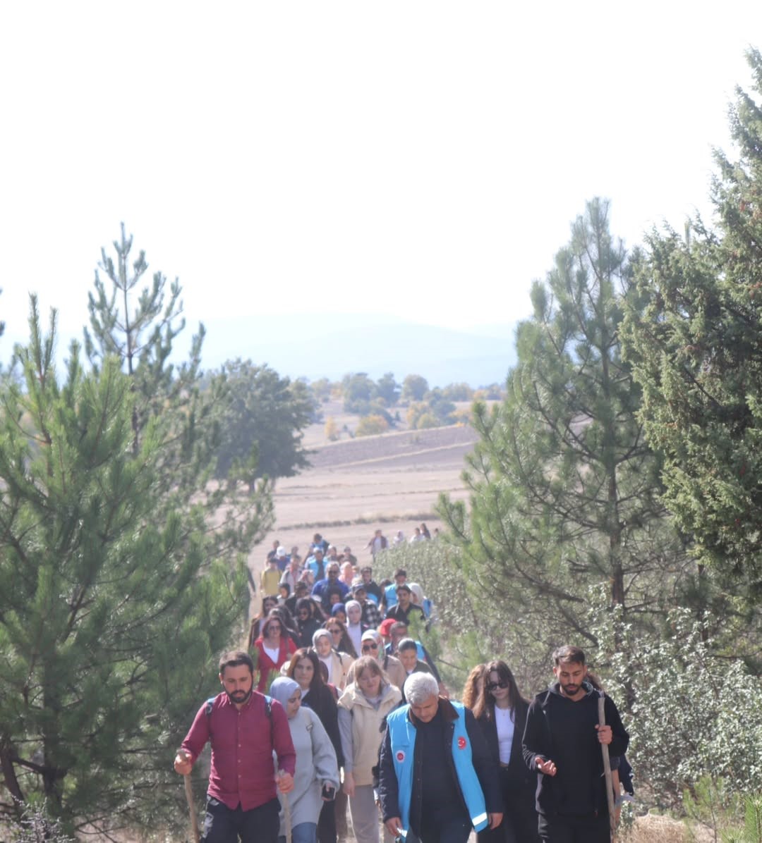 Üniversite öğrencileri ile doğa yürüşüyü düzenlendi