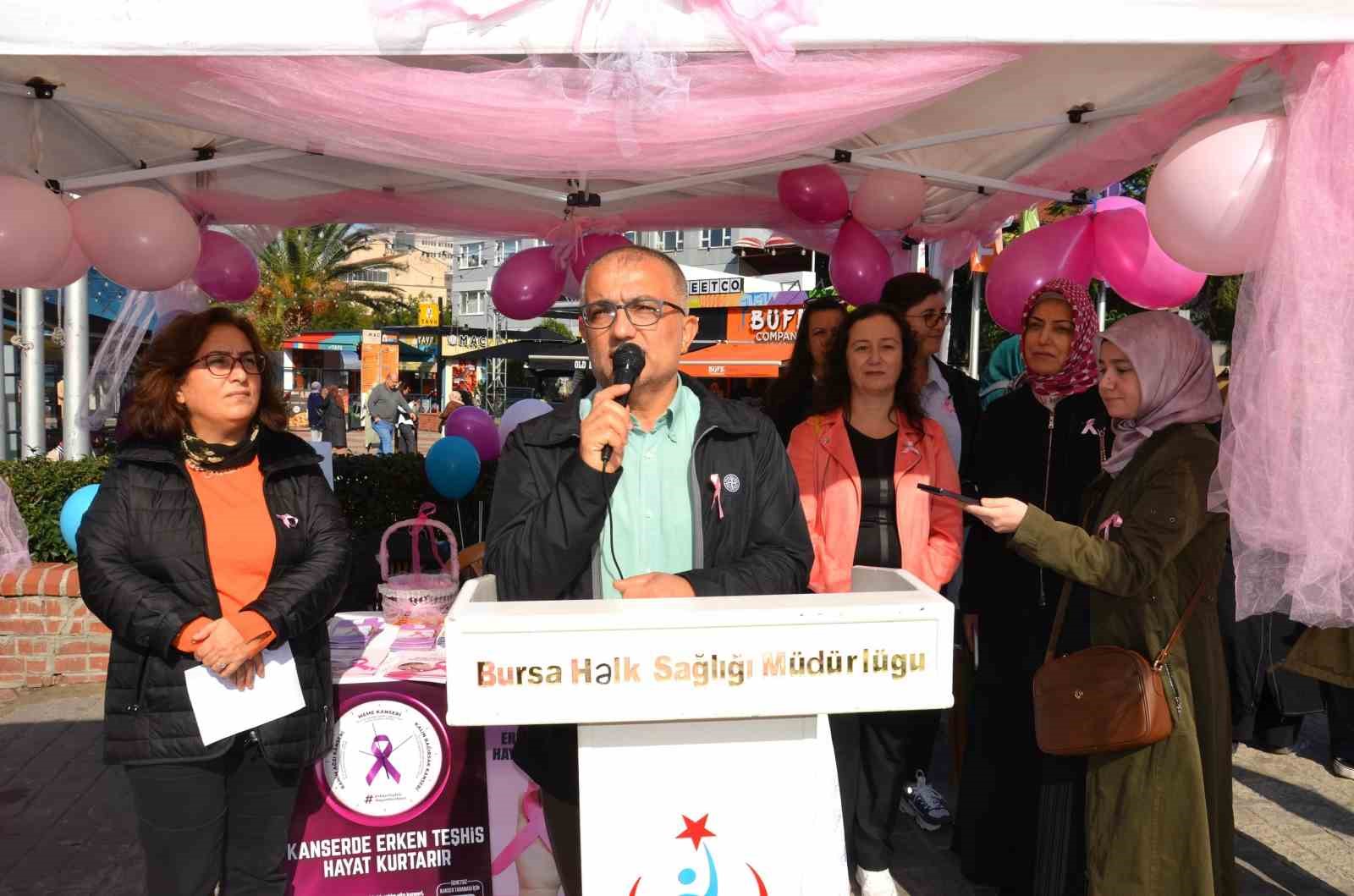 Bursa surlarında ‘Meme kanseri’ farkındalığı
