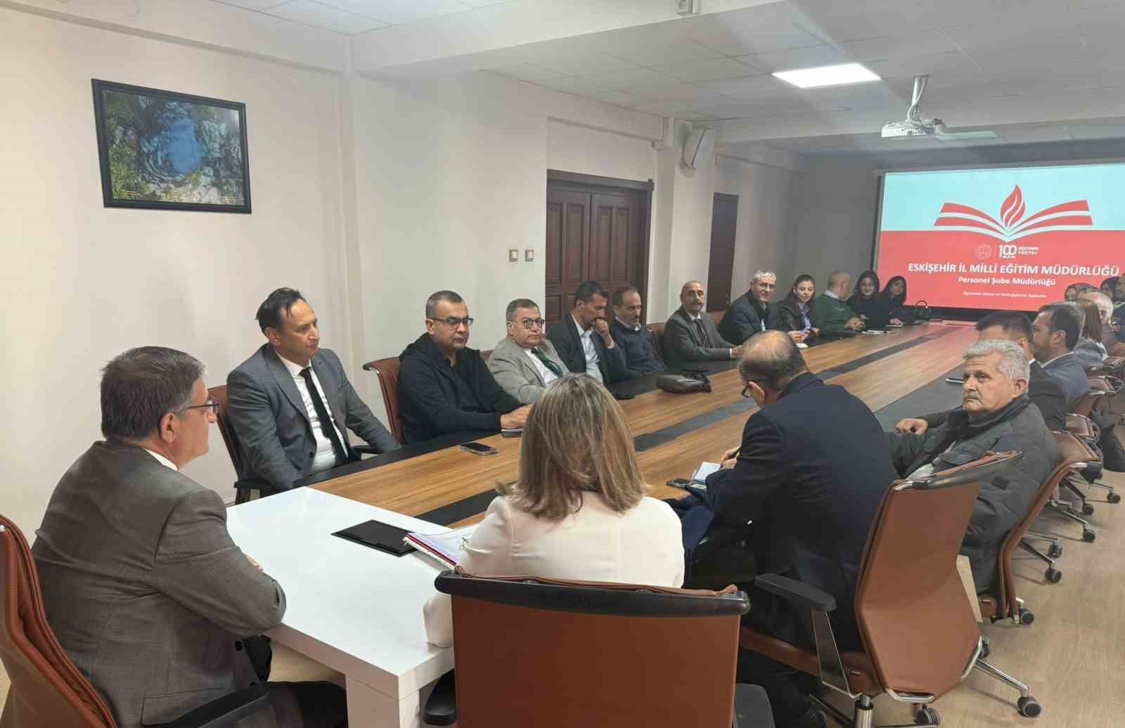 Eskişehir İl Milli Eğitim M&uuml;d&uuml;rl&uuml;ğ&uuml;&rsquo;nde Atama ve Yer Değiştirme Toplantısı ger&ccedil;ekleştirildi
