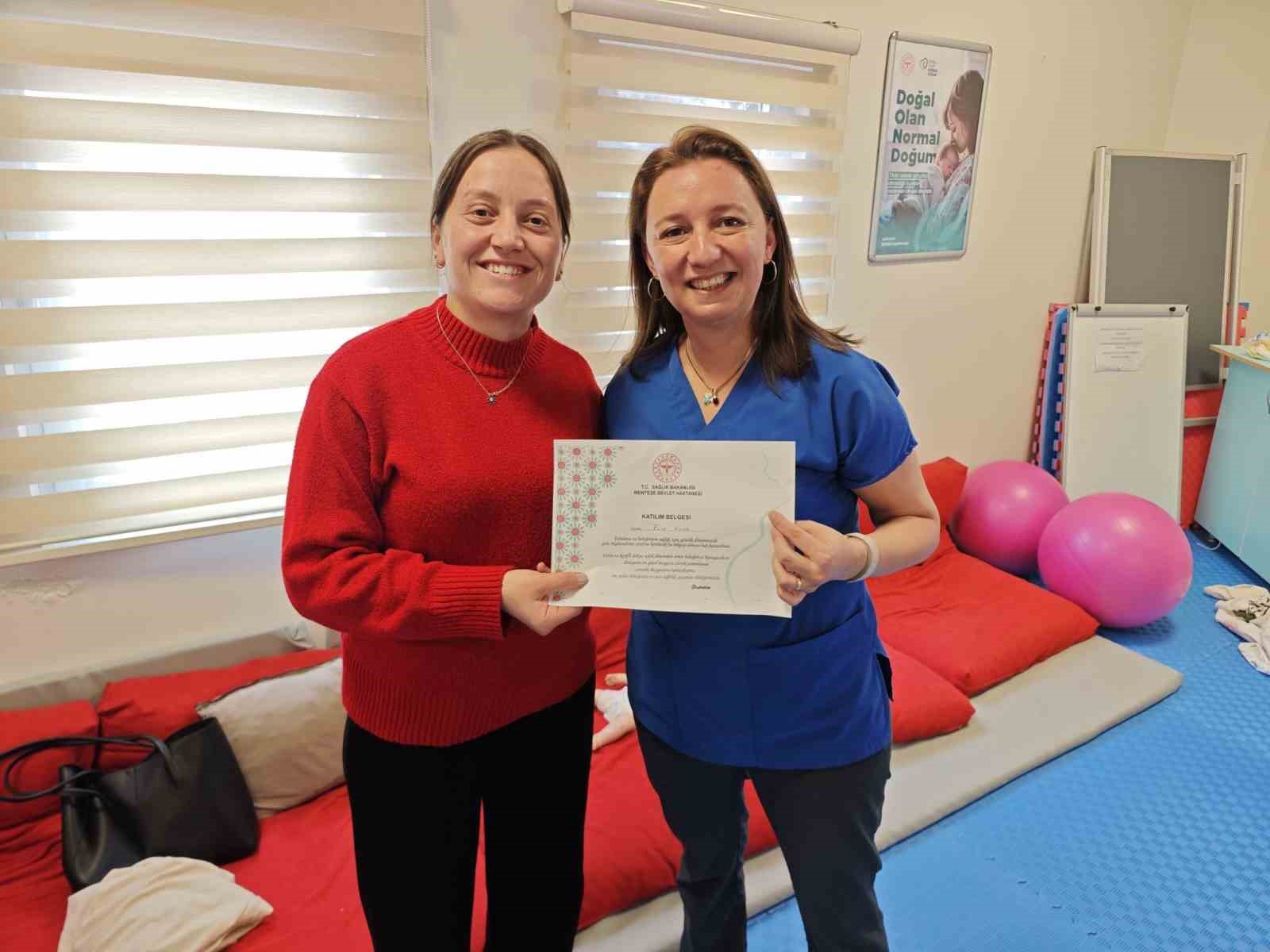 Menteşe Devlet Hastanesi&rsquo;nde anne adayları bilgilendirildi
