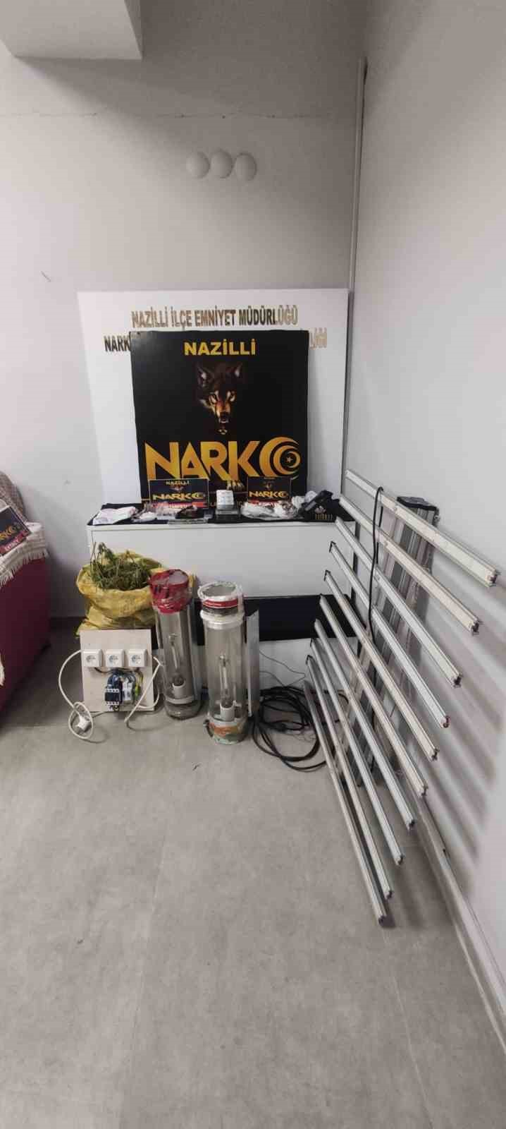 Nazilli&rsquo;de eş zamanlı uyuşturucu operasyonu: 2 ş&uuml;pheli tutuklandı
