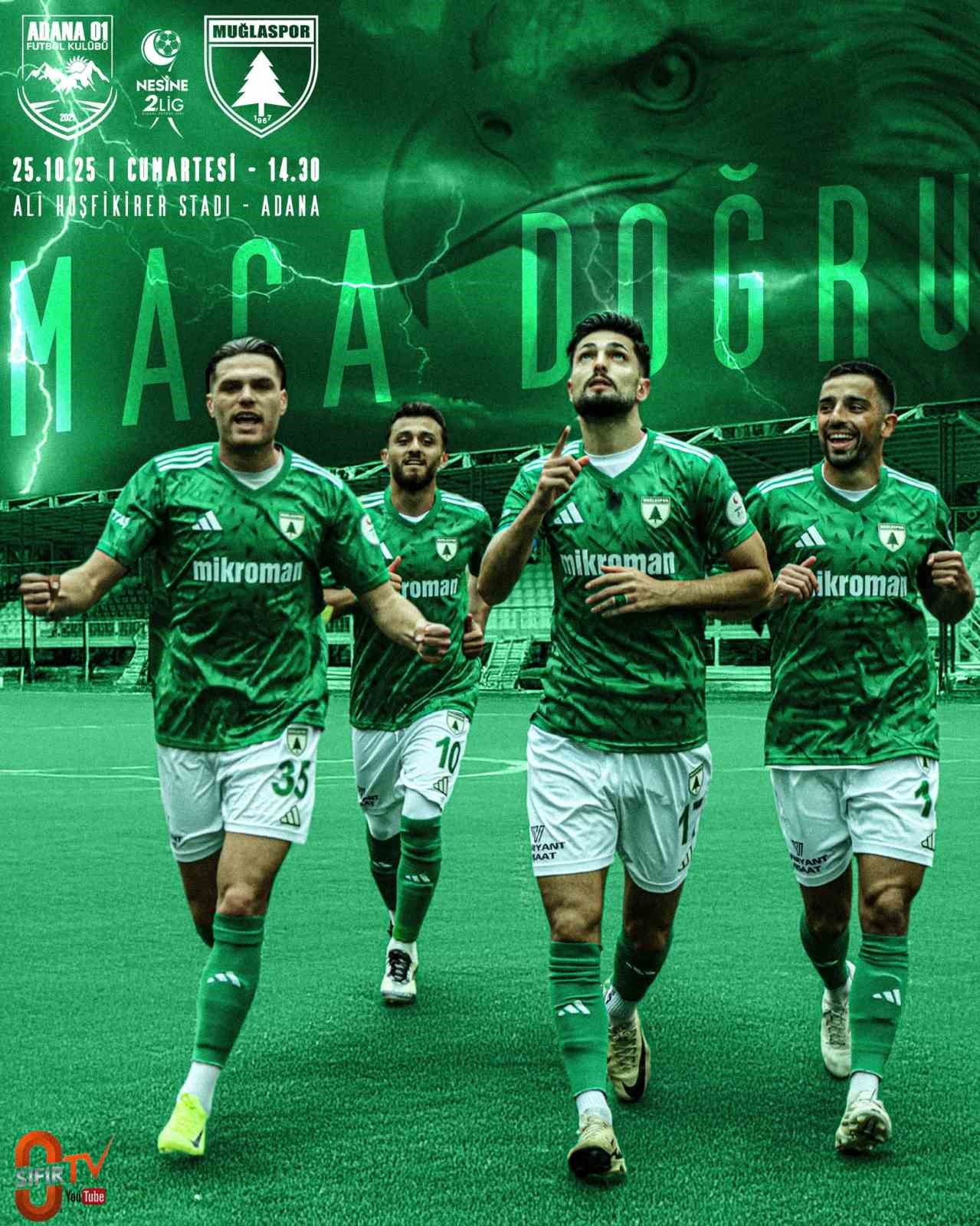 Muğlaspor, Adana 01 FK ile karşı karşıya geliyor
