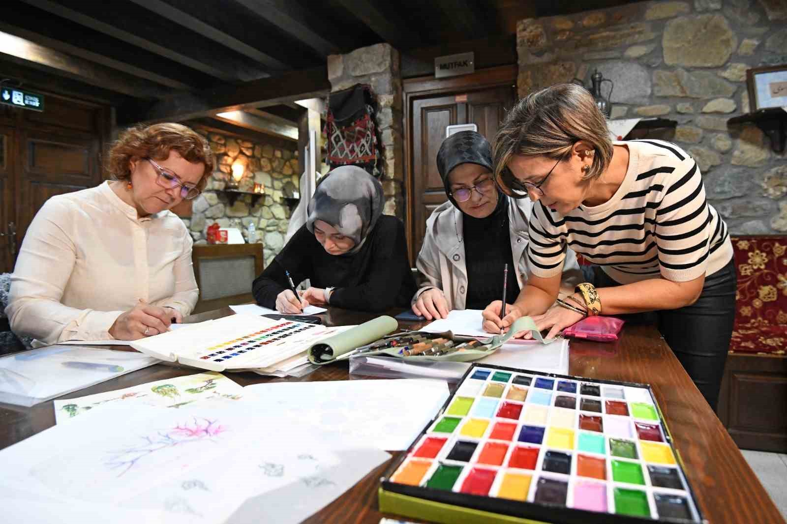 Osmangazi’de minyatür sanatı kadın eliyle hayat buluyor
