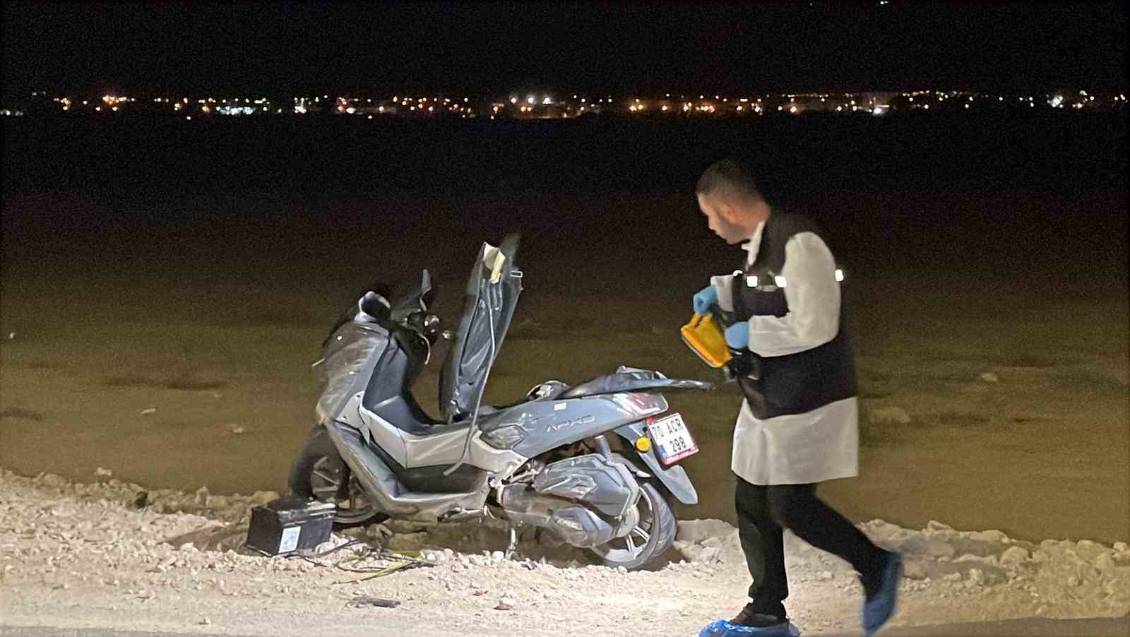 Karaman’da devrilen motosikletin genç sürücüsü ağır yaralandı