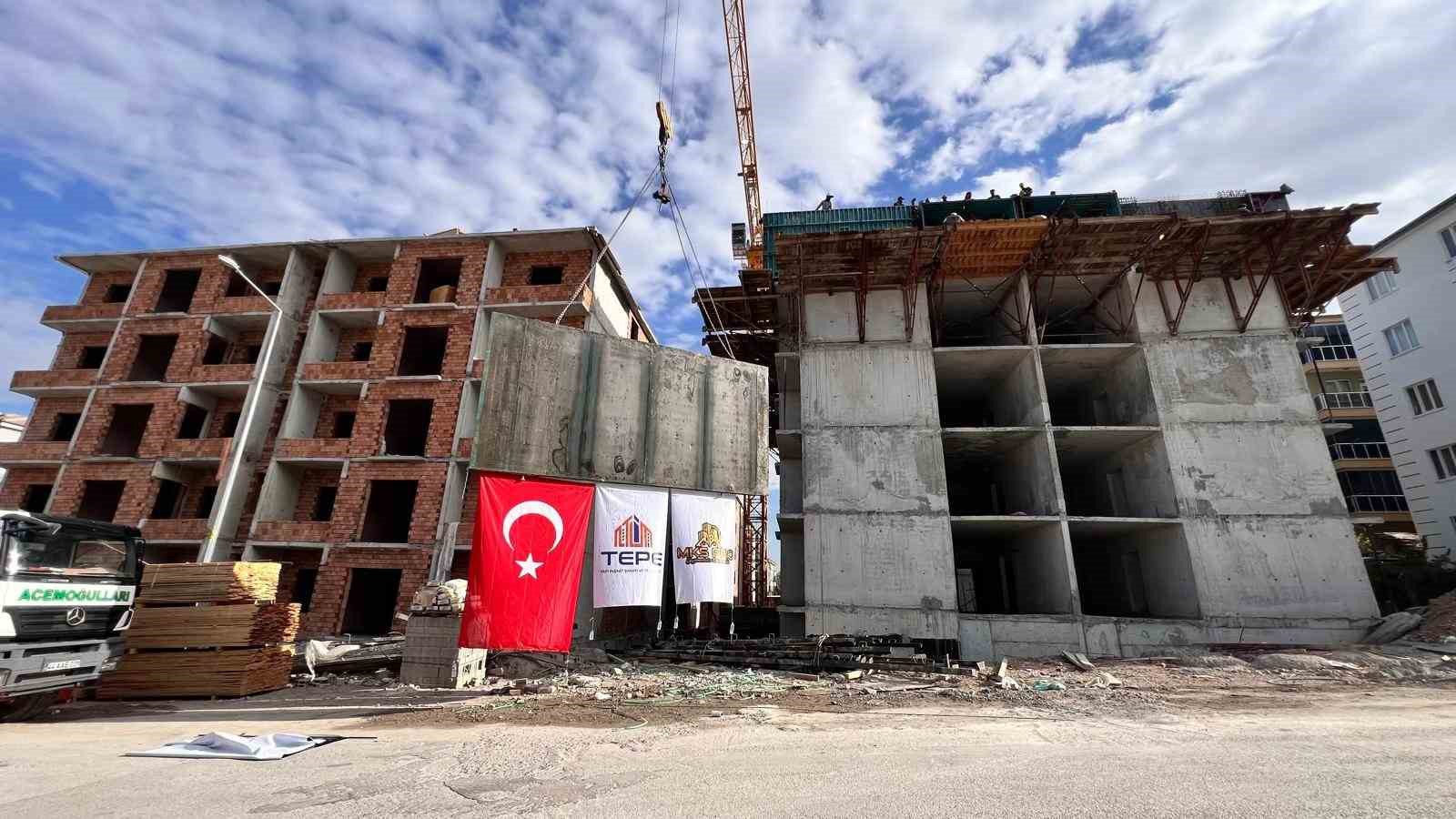 Malatya Güven Sitesi’nde beton işleri tamamlandı