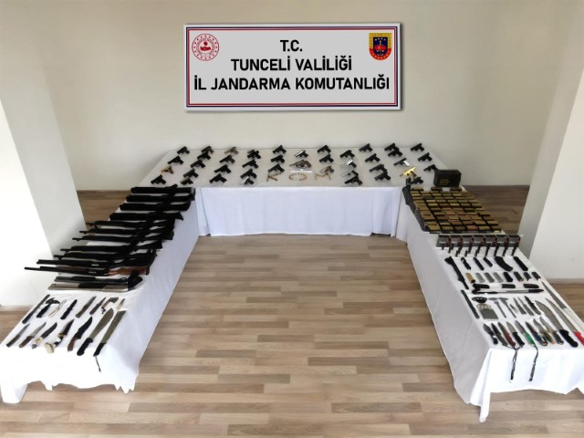Tunceli merkezli 31 ilde silah kaçakçılarına operasyon: 60 gözaltı