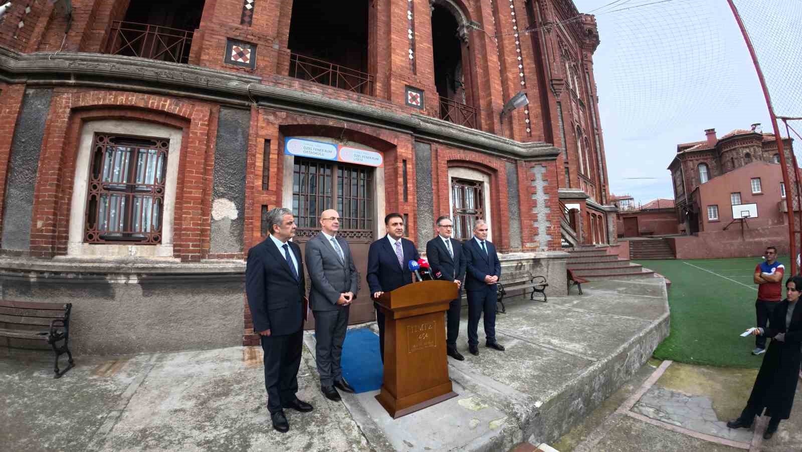 Güçlendirilmesi planlanan 571 yıllık Özel Fener Rum Okulu’nun son durumuyla ilgili yeni gelişme
