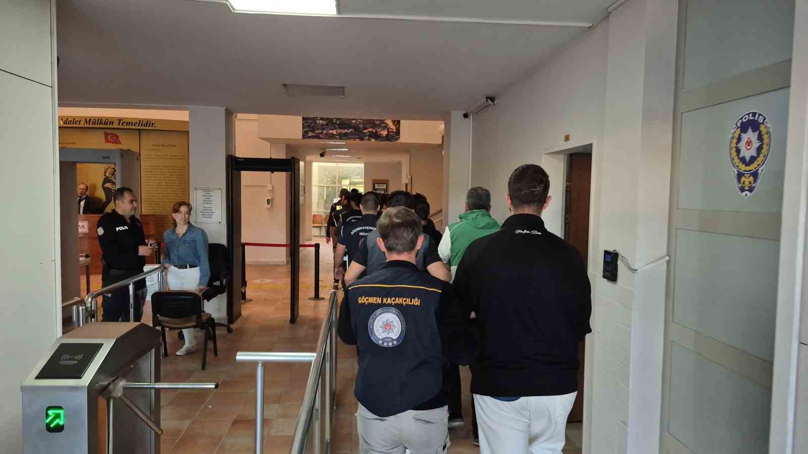 Bodrum&rsquo;da 9 ş&uuml;pheli tutuklandı
