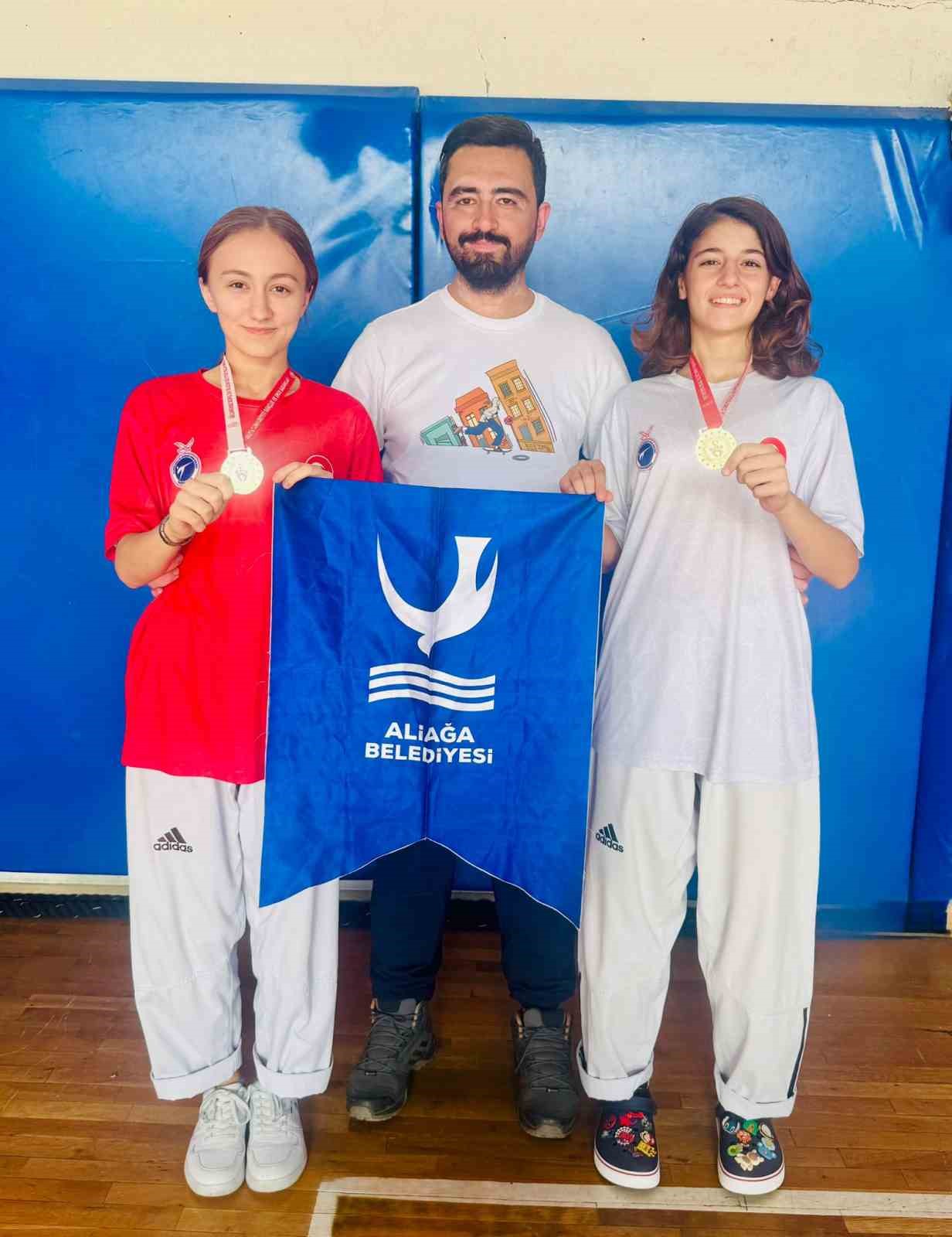 Aliağalı kadın taekwondocular zirvede