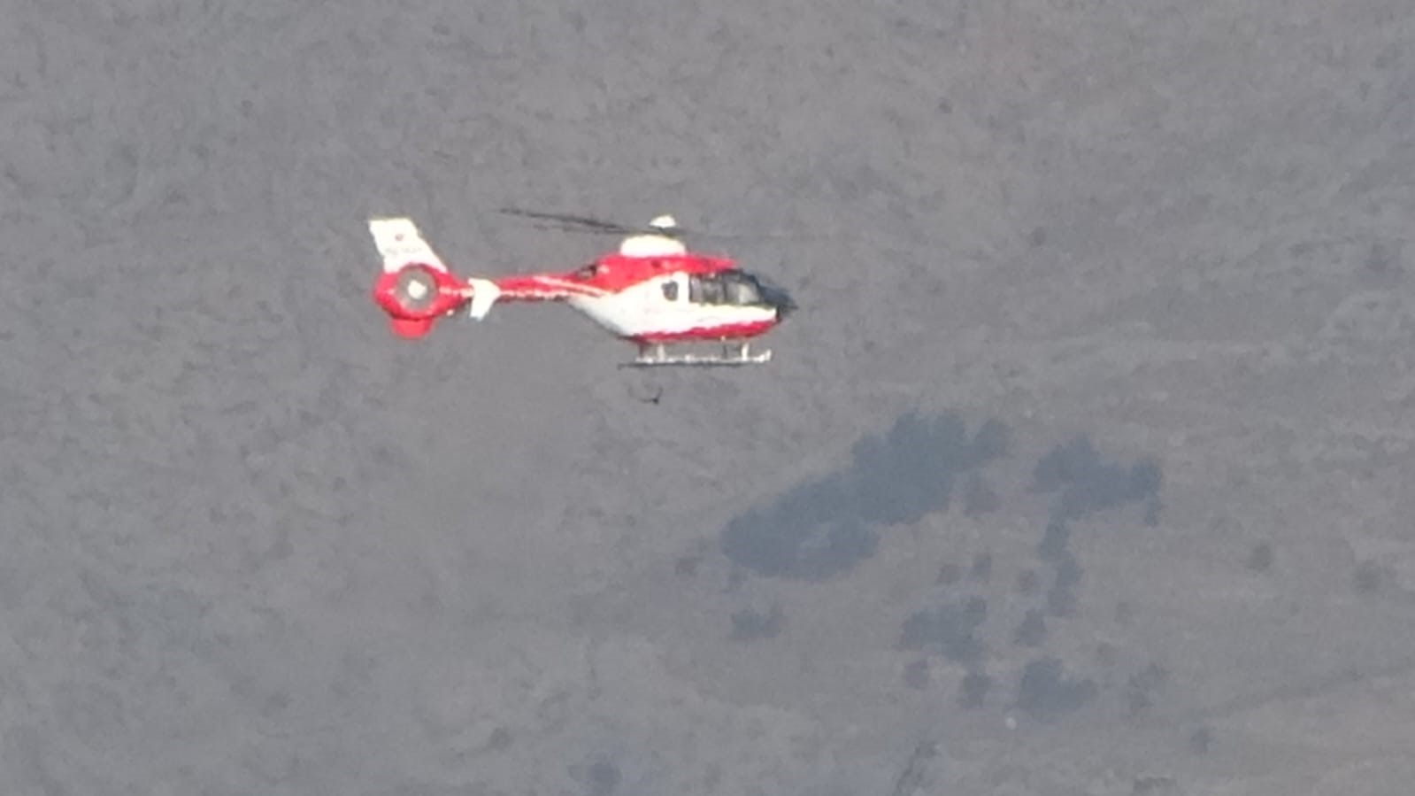 Van’dan Gaziantep’e helikopter ambulansla hasta nakli
