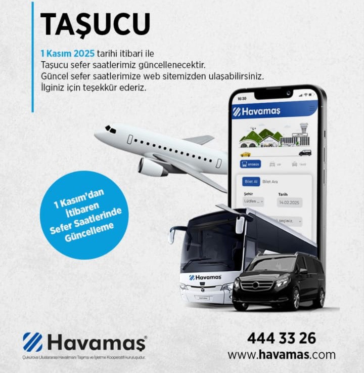 Havamaş’ta sefer saatleri güncellendi
