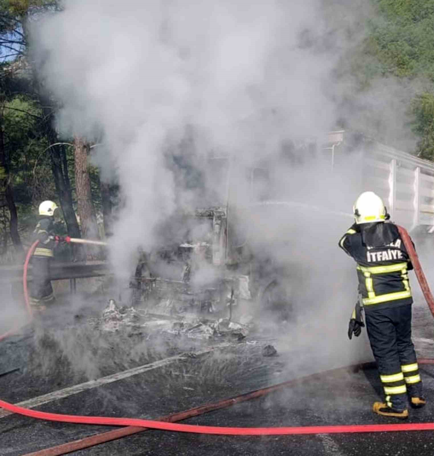 Sakar rampasında ara&ccedil; yangını
