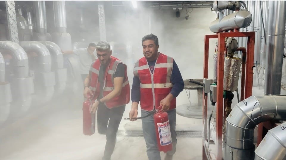 Şanlıurfa’da gerçeği aratmayan yangın tatbikatı
