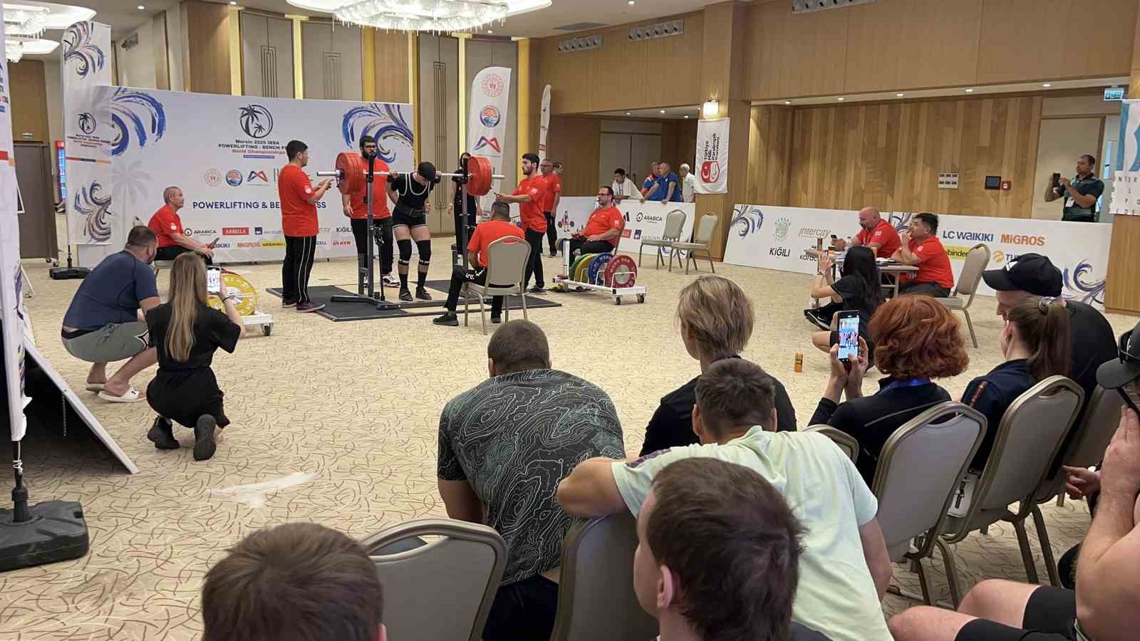 Görme Engelliler Dünya Halter Şampiyonası, Mersin’de sürüyor