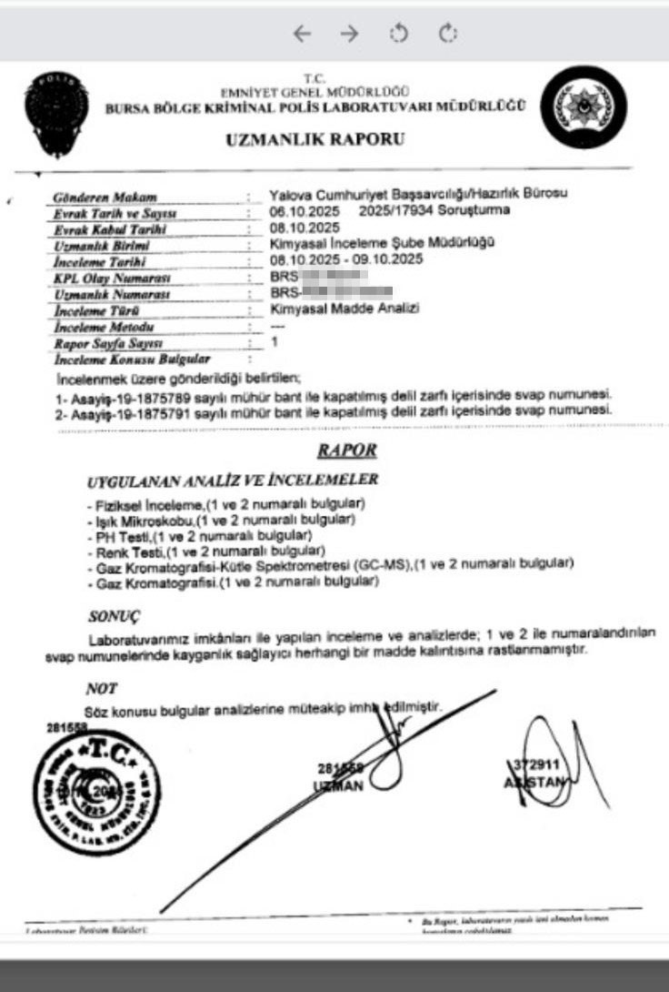 Güllü’nün düştüğü zeminde kayganlaştırıcı maddeye rastlanmadı