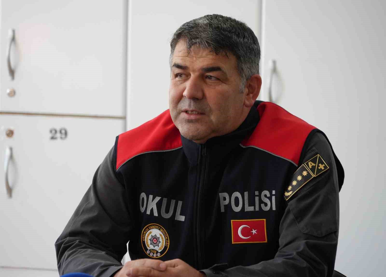 Erzurum’da her okul bir polise zimmetli