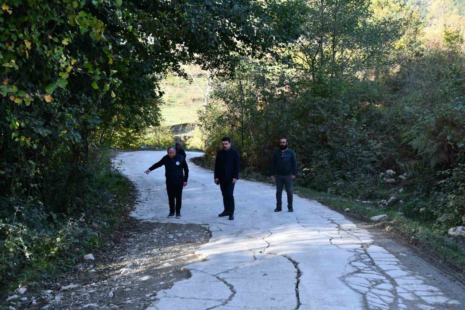 Kaymakamdan yol tahribatına m&uuml;dahale
