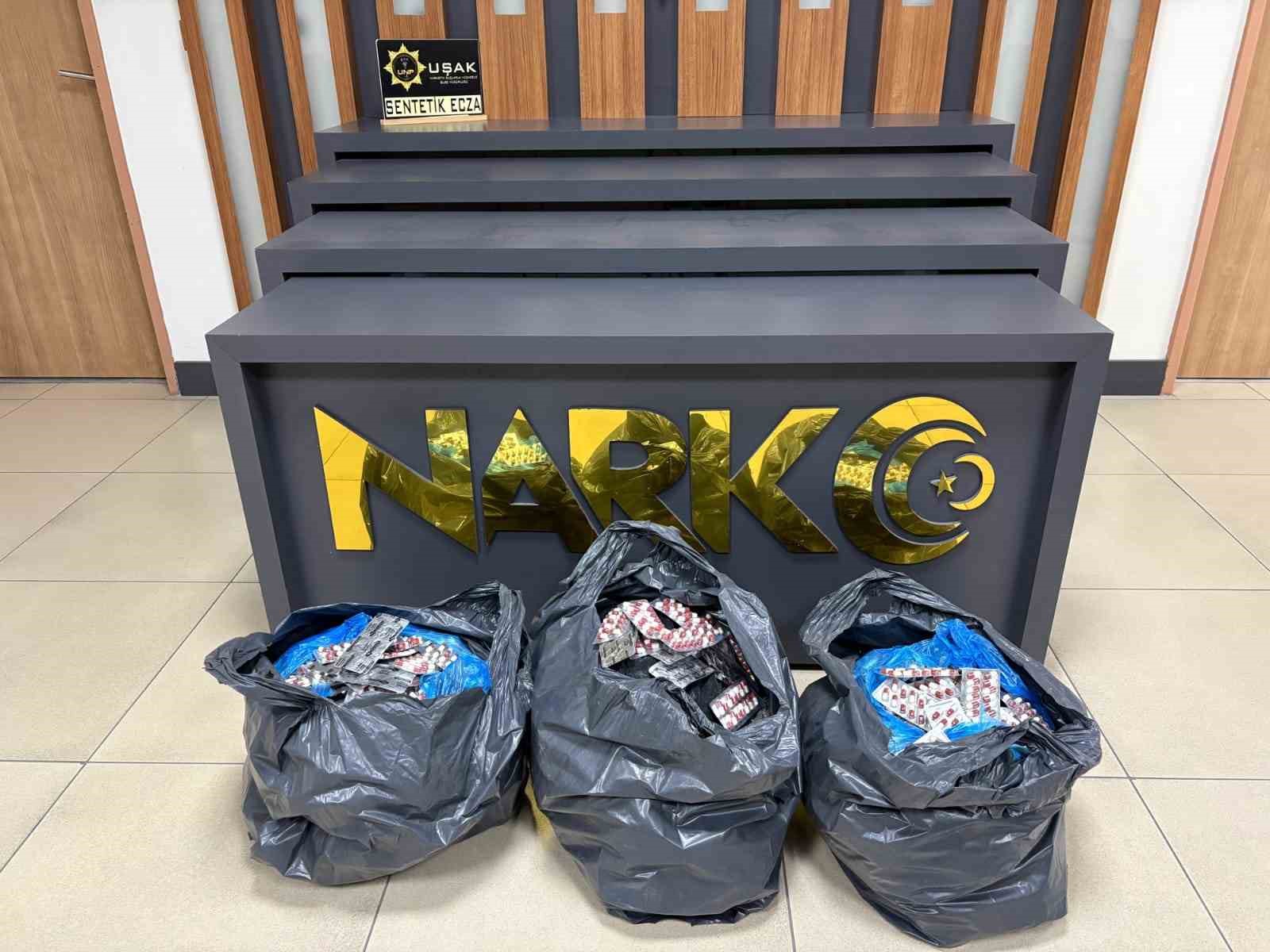 Uşak’ta çok sayıda uyuşturucu madde ele geçirildi