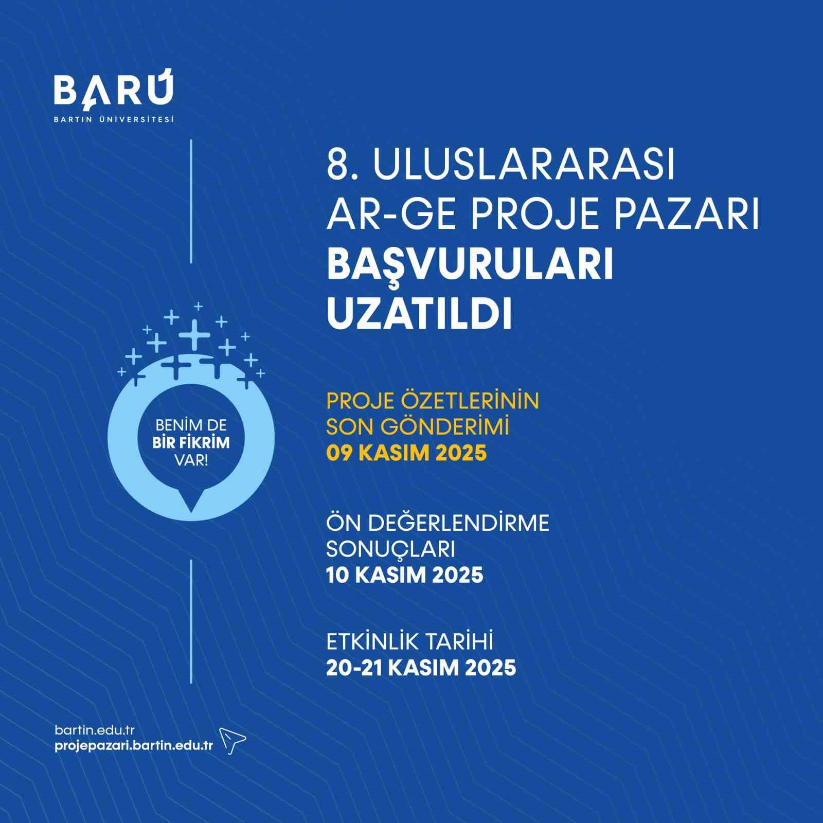 BARÜ 8. Uluslararası Ar-Ge Proje Pazarı başvuru süresi uzatıldı
