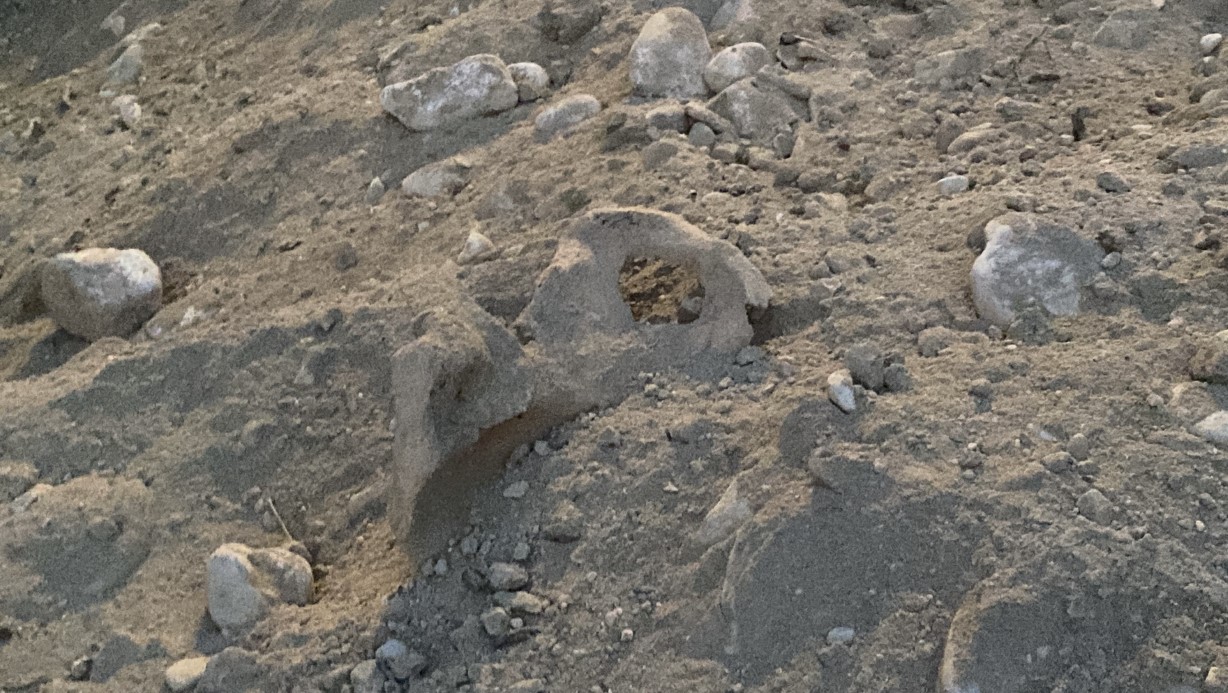 Burdur’da belediyenin kazı çalışması sırasında insan kemikleri bulundu