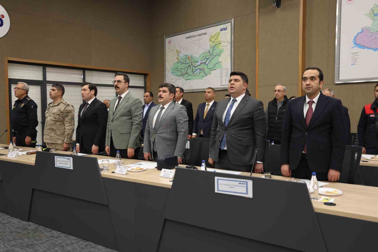 Kuzey Anadolu ve Doğu Anadolu Fay zonu arasında yer alan Elazığ’da İl Afet Risk Azaltma Planı ele alındı
